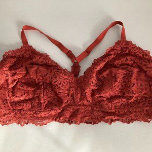 COPY - Auden Vermillion Red Bralette Size 4X